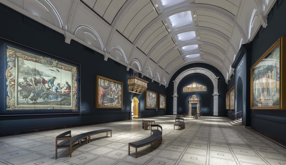 View of refurbished Raphael Court at the V&A, 2021. (c) Victoria and Albert Museum, London (3).jpg